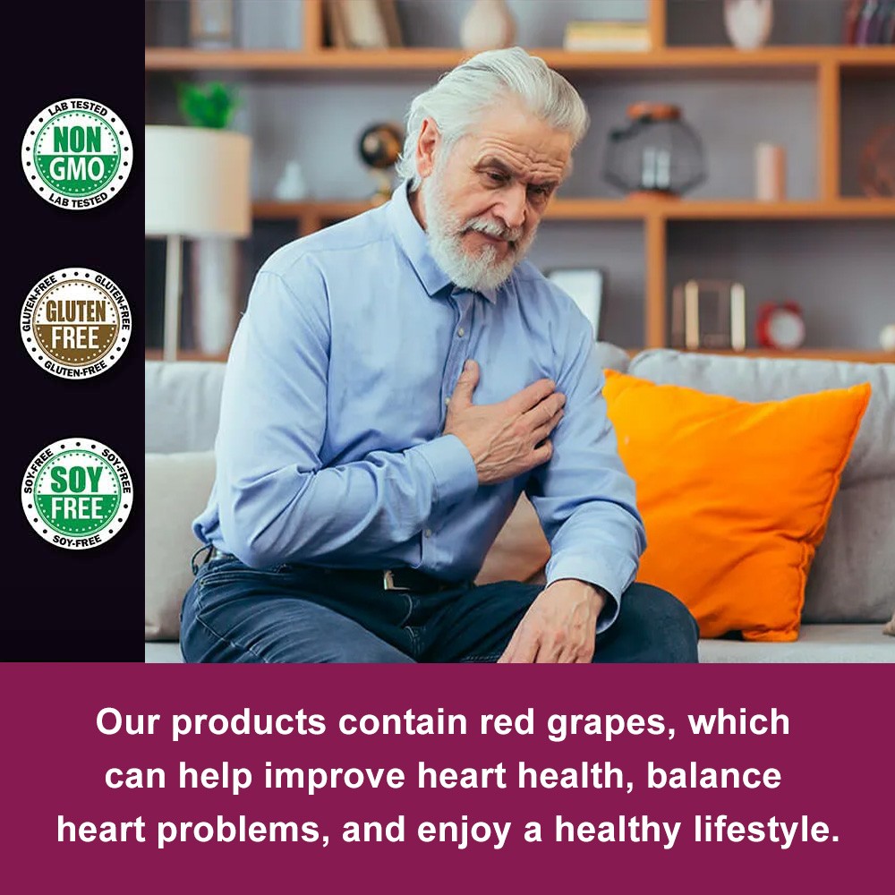 12 Hour Long-Lasting Piceid Resveratrol Supplement Supports Heart Health