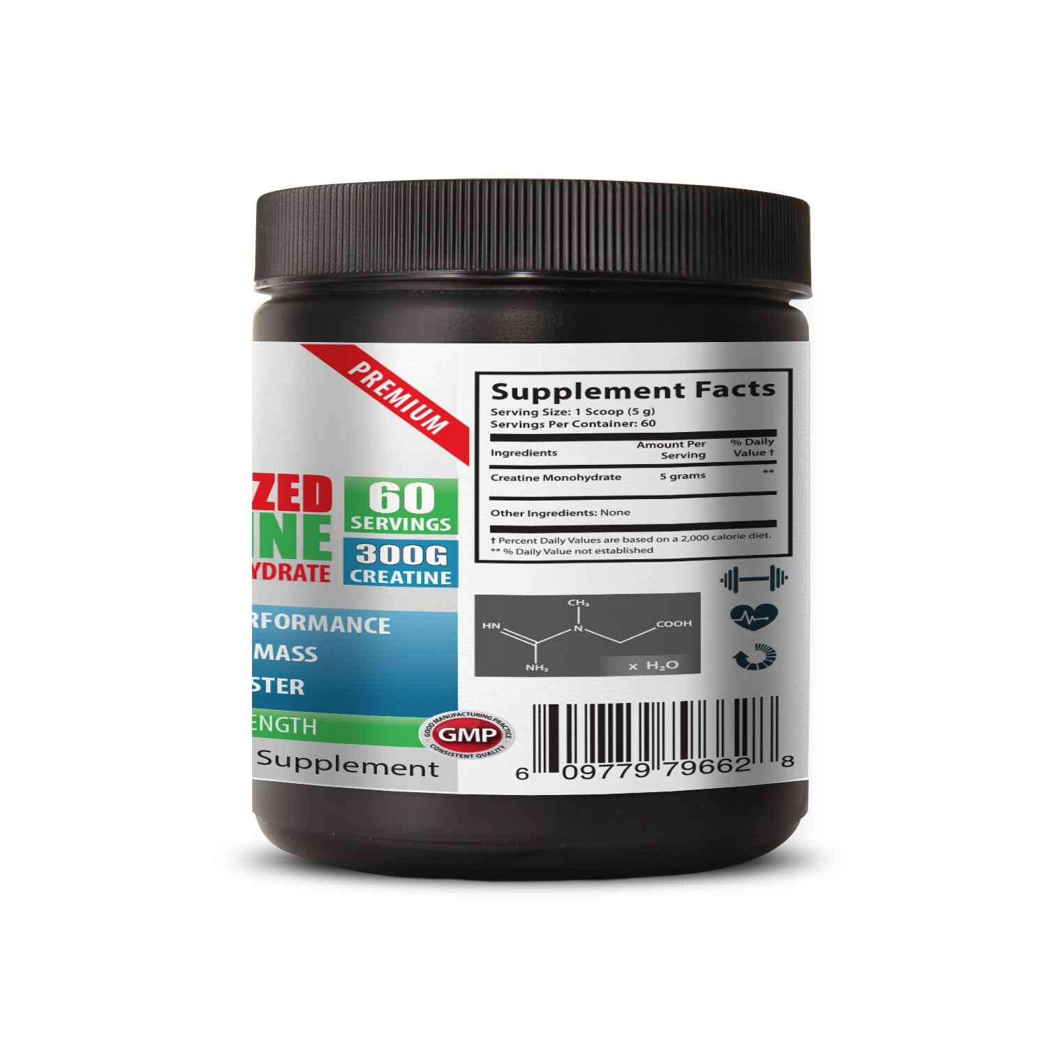 workout supplement MICRONIZED CREATINE 300G increase ATP levels 1 Can