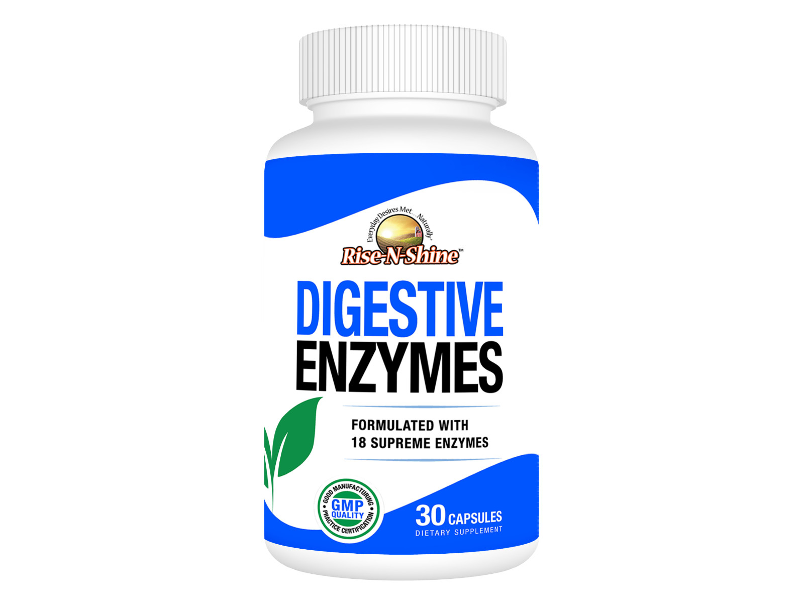 DIGESTIVE ENZYMES PROBIOTIC SUPPLEMENT – With 18 Enzymes – Digestive Aid