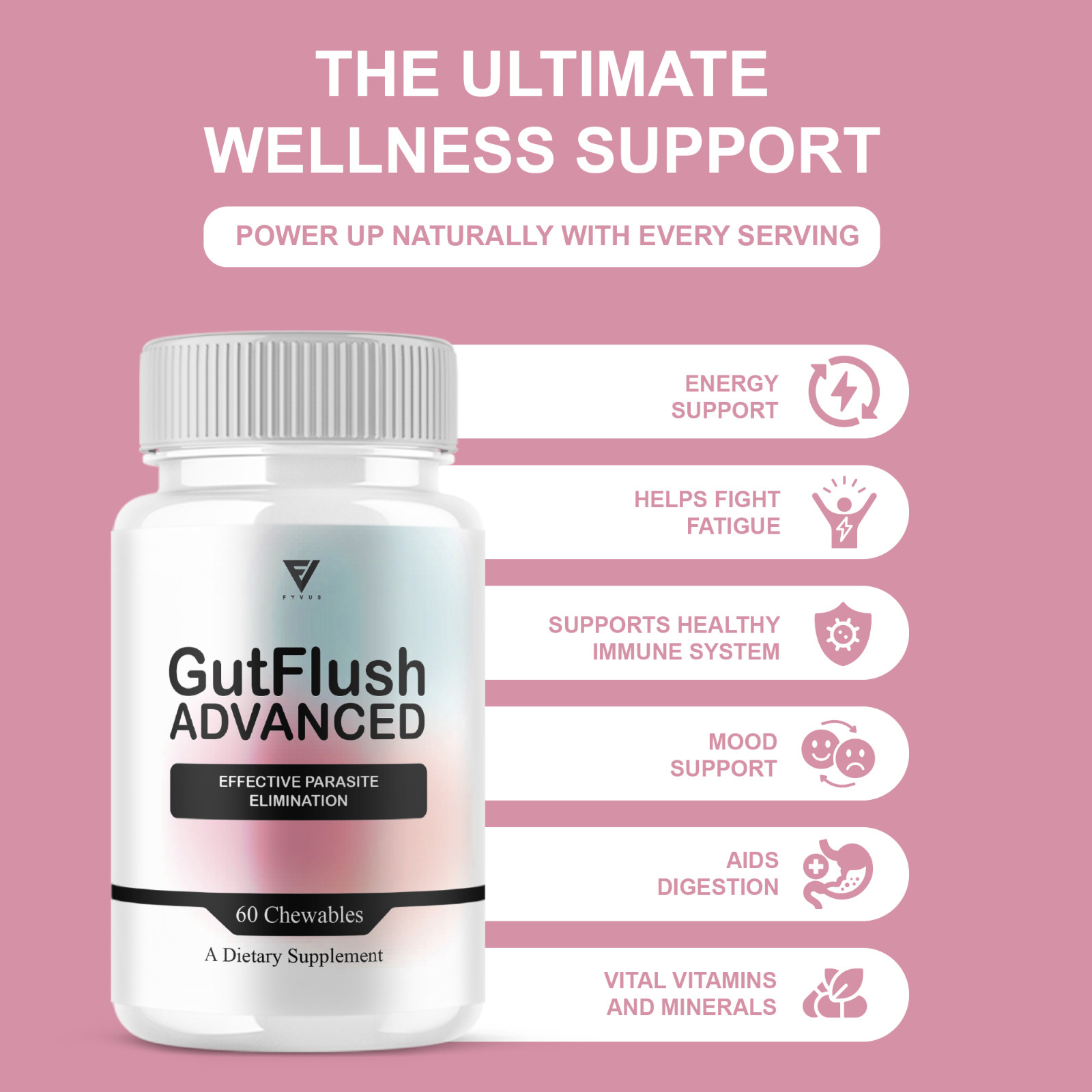 (5 Pack) Gut Flush Premium Probiotic Supplement, GutFlush Pills (300 Capsules)