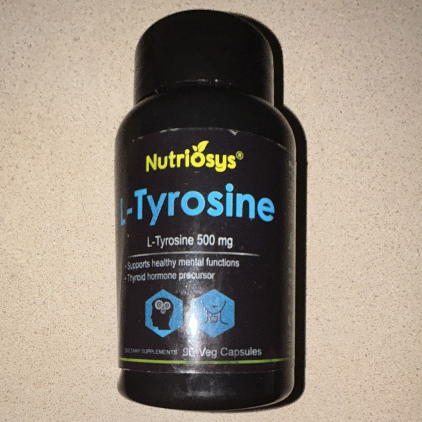 L-Tyrosine 500mg 90 Veg Capsules