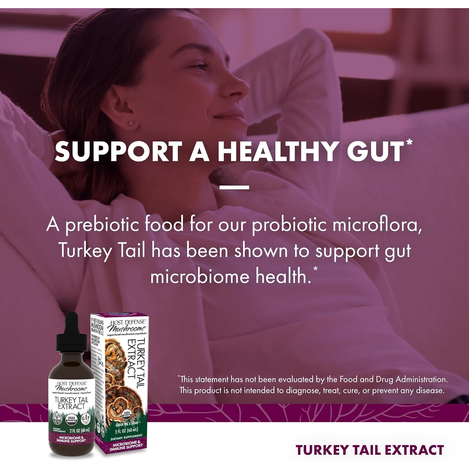 Host Defense Mushrooms Turkey Tail Extract, 2 Fluid Ounces