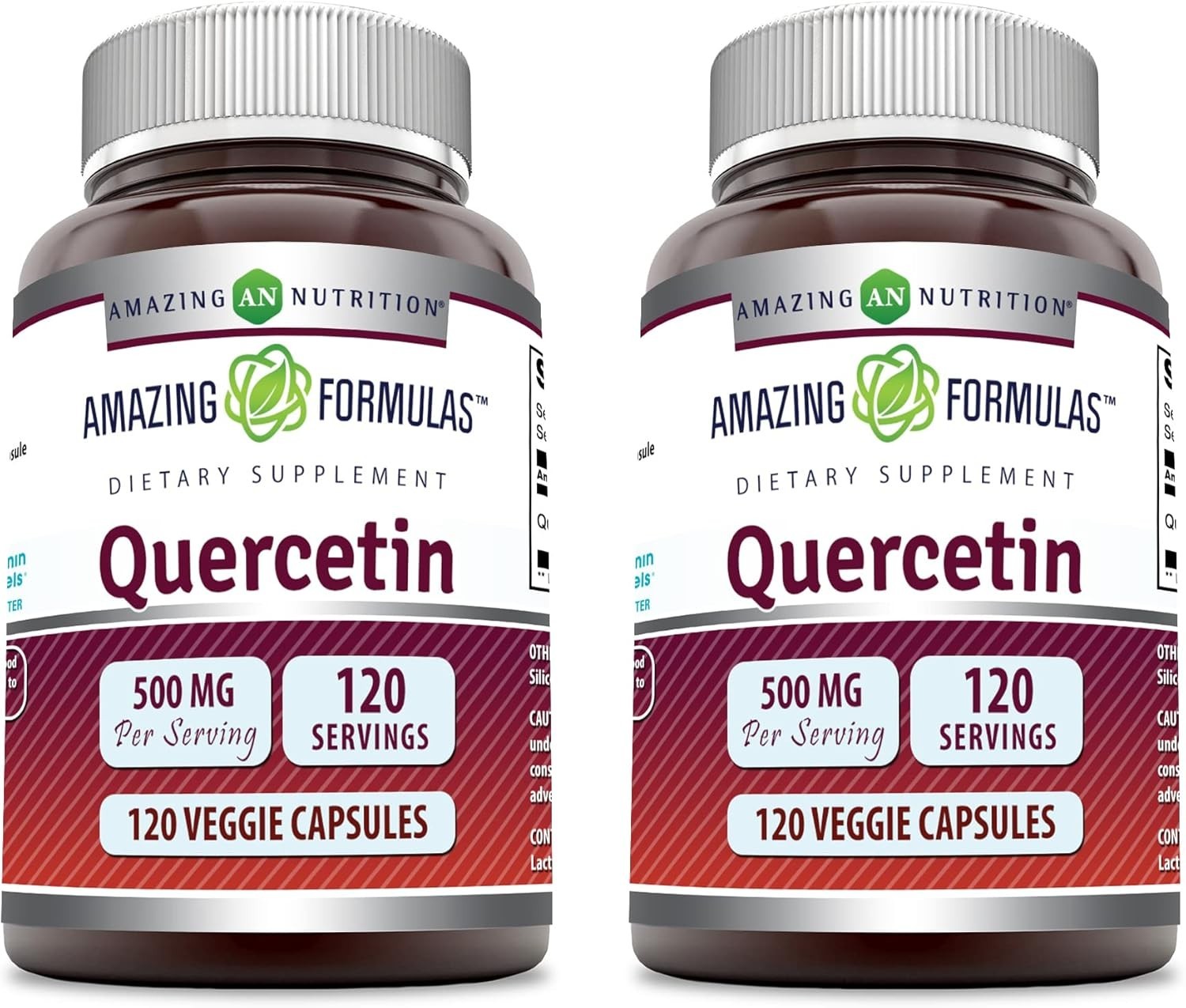 2 Amazing Formula Quercetin 500mg 120 Caps –Immune Support Antioxidant (2 units)