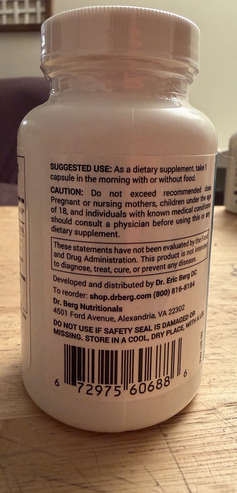 Dr Berg – Sea Kelp Enhanced Iodine – 90 Capsules- New Factory Sealed