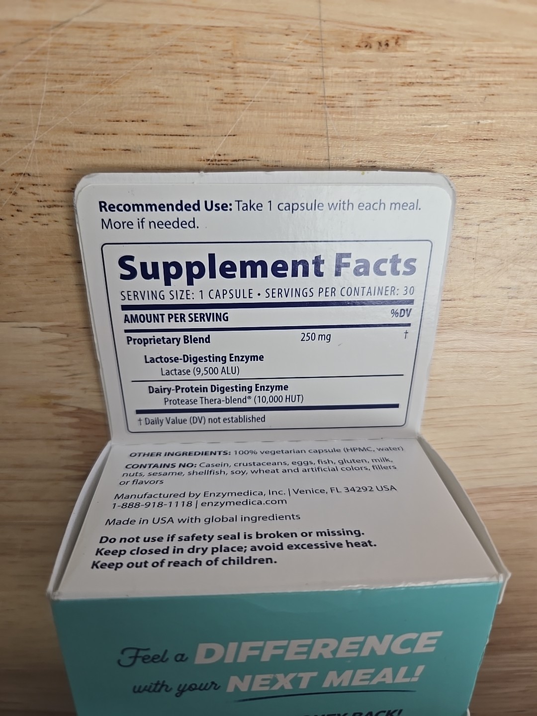Enzymedica Digest Gold Lactase Protease Vegan Enzyme 30 Capsules Exp 12/26-1/27