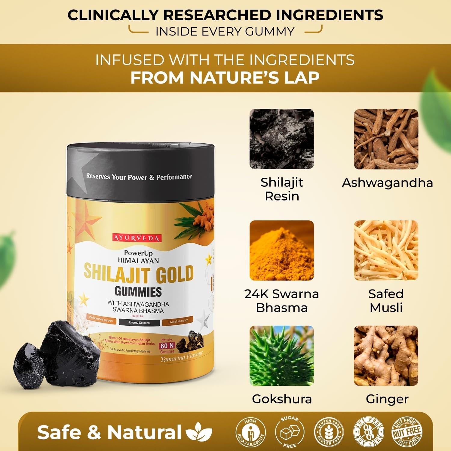 Male Performance Booster 60 Herbal Gummies to ignite Libido-Mood-Desire & Energy
