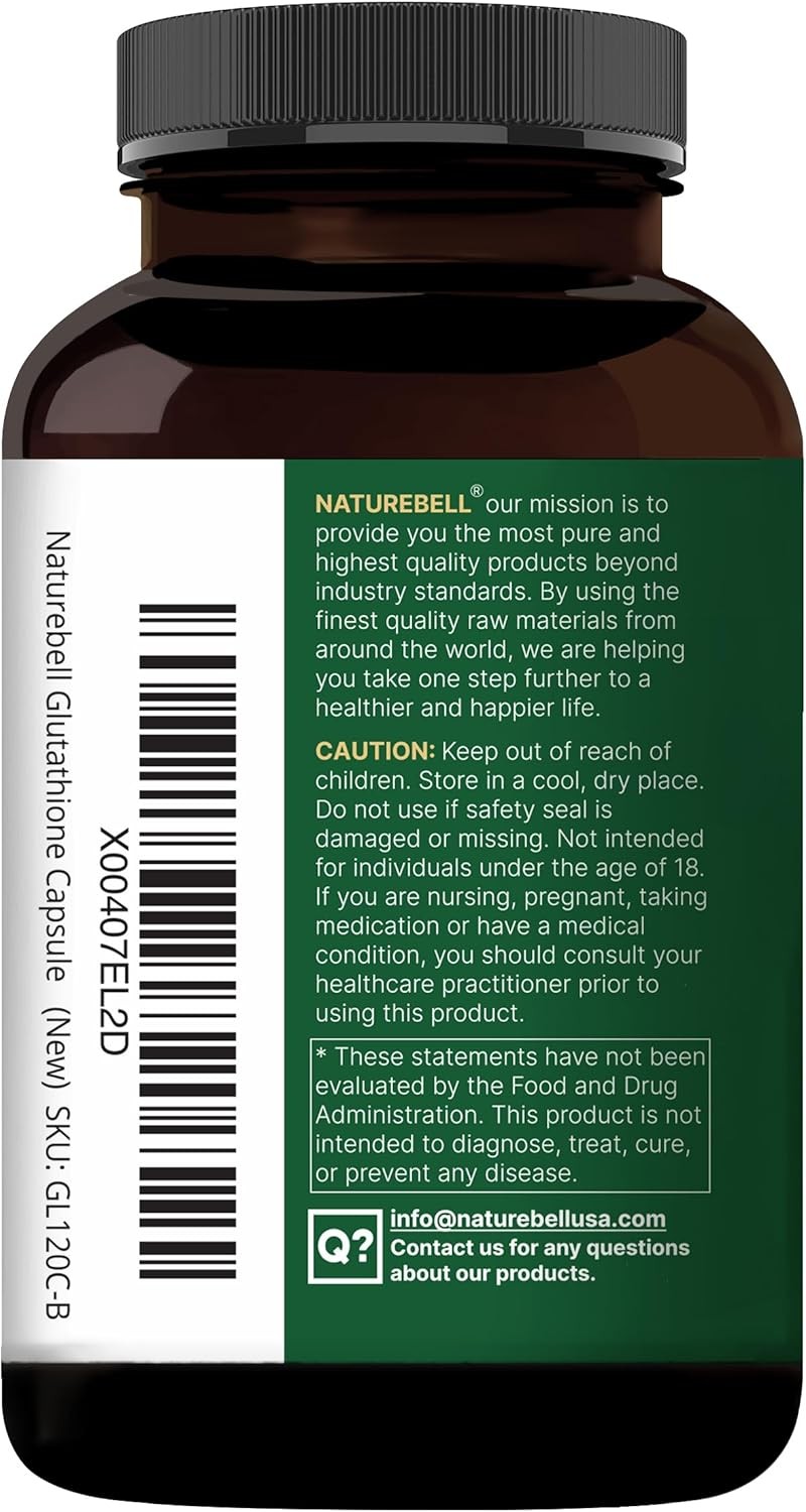 NatureBell Glutathione Supplement 2,000mg Per Serving, 240 Veggie Capsules