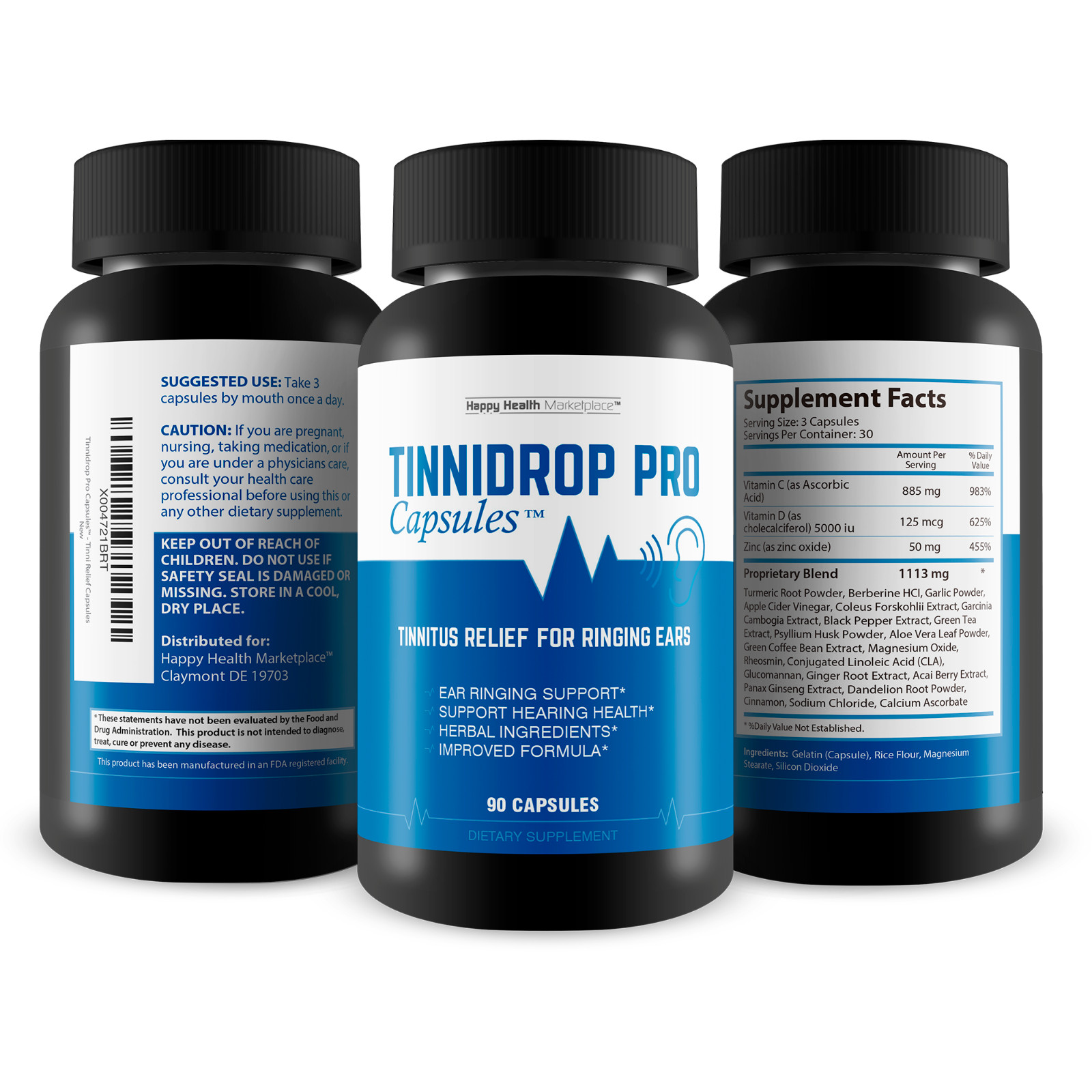 Tinnidrop Pro Capsules – Our Best Tinnitus Relief for Ringing Ears