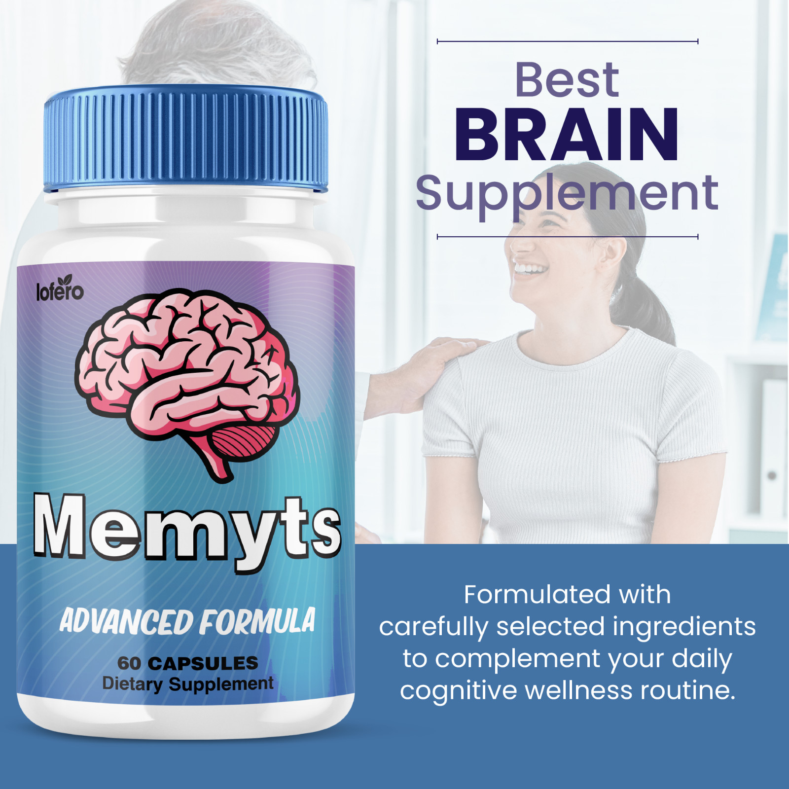 (5 Pack) Memyts Nootropic Natural Formula Brain and Memory Supplement (300 ct)