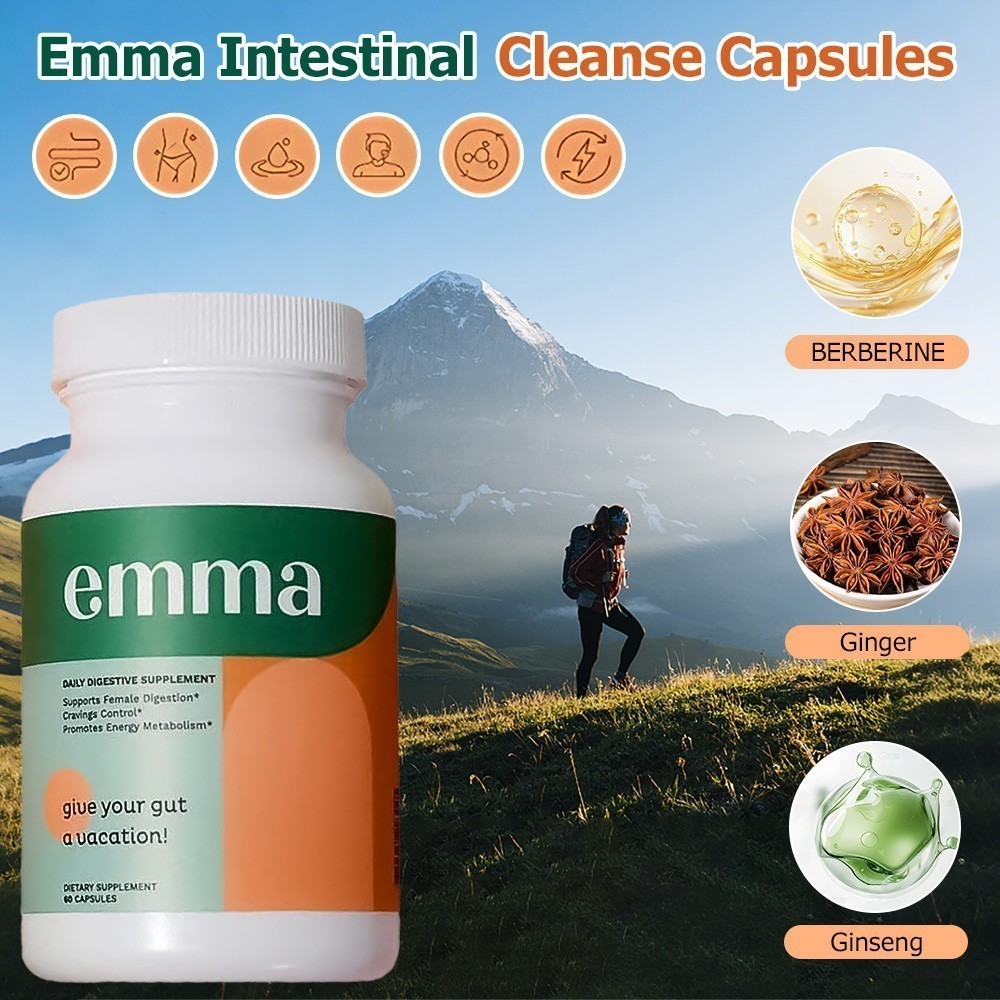 3 Pack Emma Relief Supplement for Gut Health Issues & Gut Bloating 60 capsules