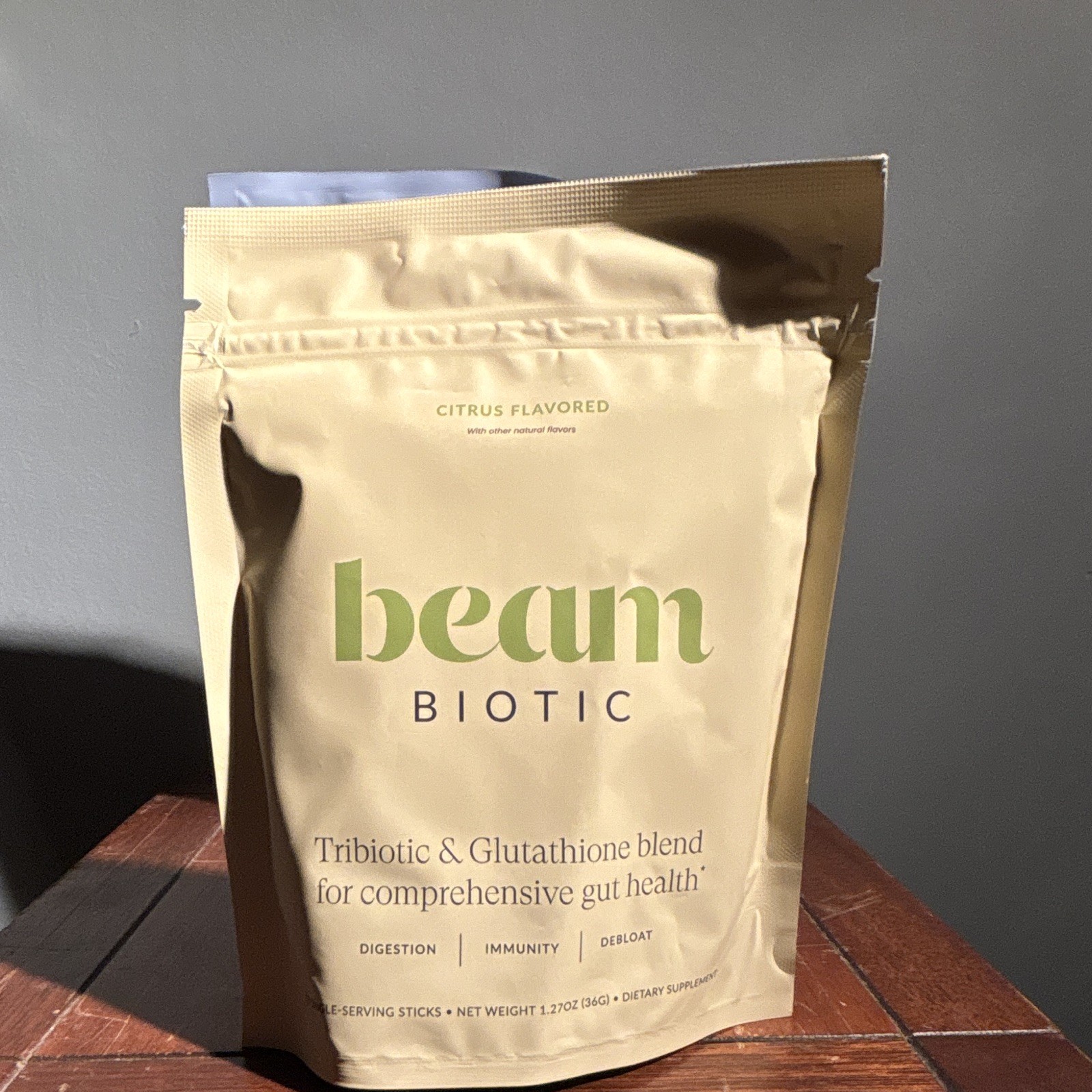 Beam Glow, Blue Raspberry + Beam Biotic, Lemon Citrus – 3.55 Oz + 1.27 Oz