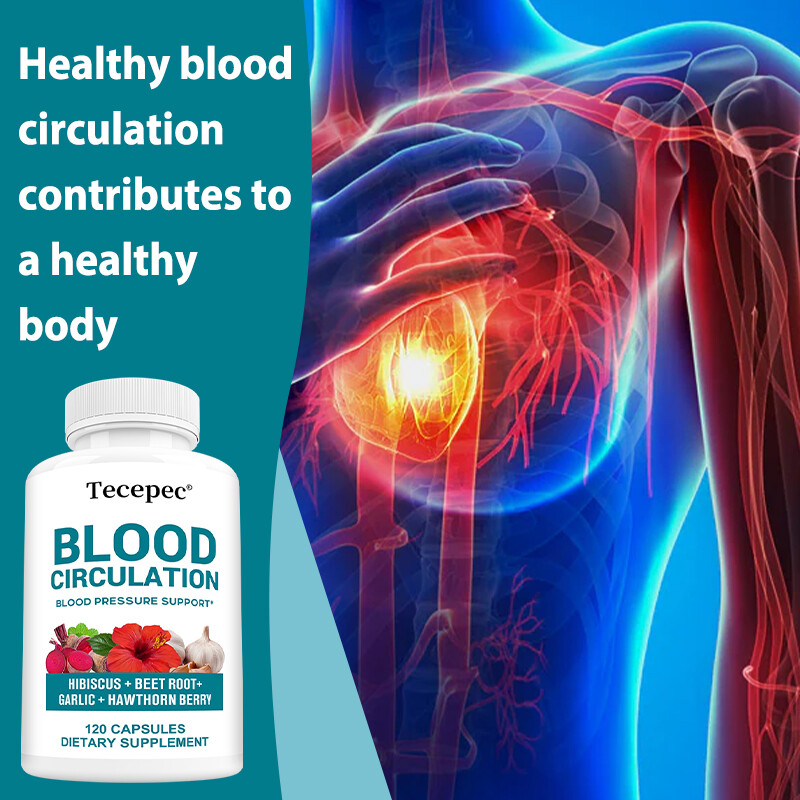 Blood Circulation Supplement – Blood Pressure Support, Heart Health Capsules