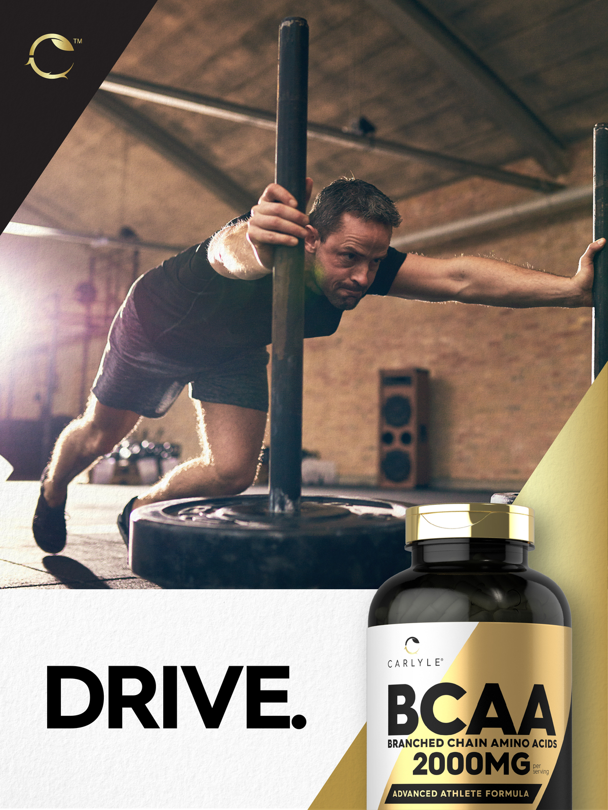 BCAA Amino Acids | 2000mg | 400 Capsules | Branch Chain Amino Acids | Carlyle