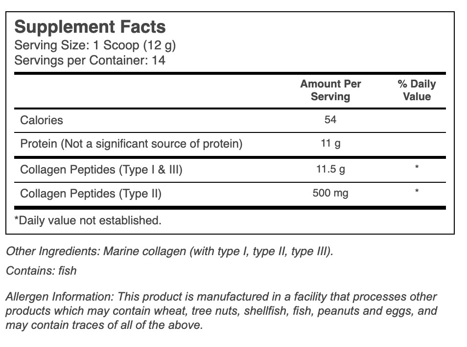 Truvani Marine Collagen Wild Caught Unflavored Dietary Supplement Powder 5.9 Oz