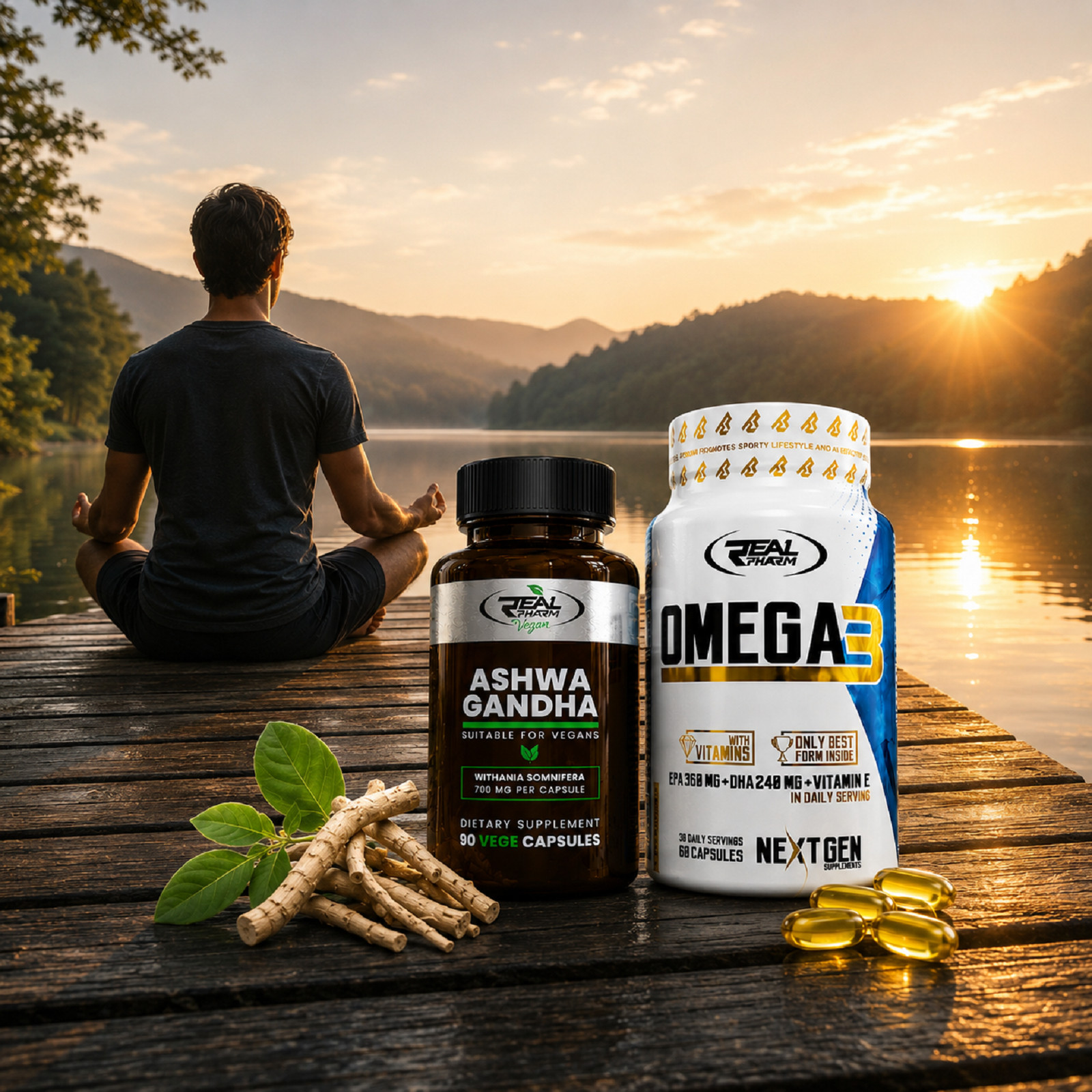 ASHWAGANDHA + OMEGA 3 -better concentration, mental balance, stress management
