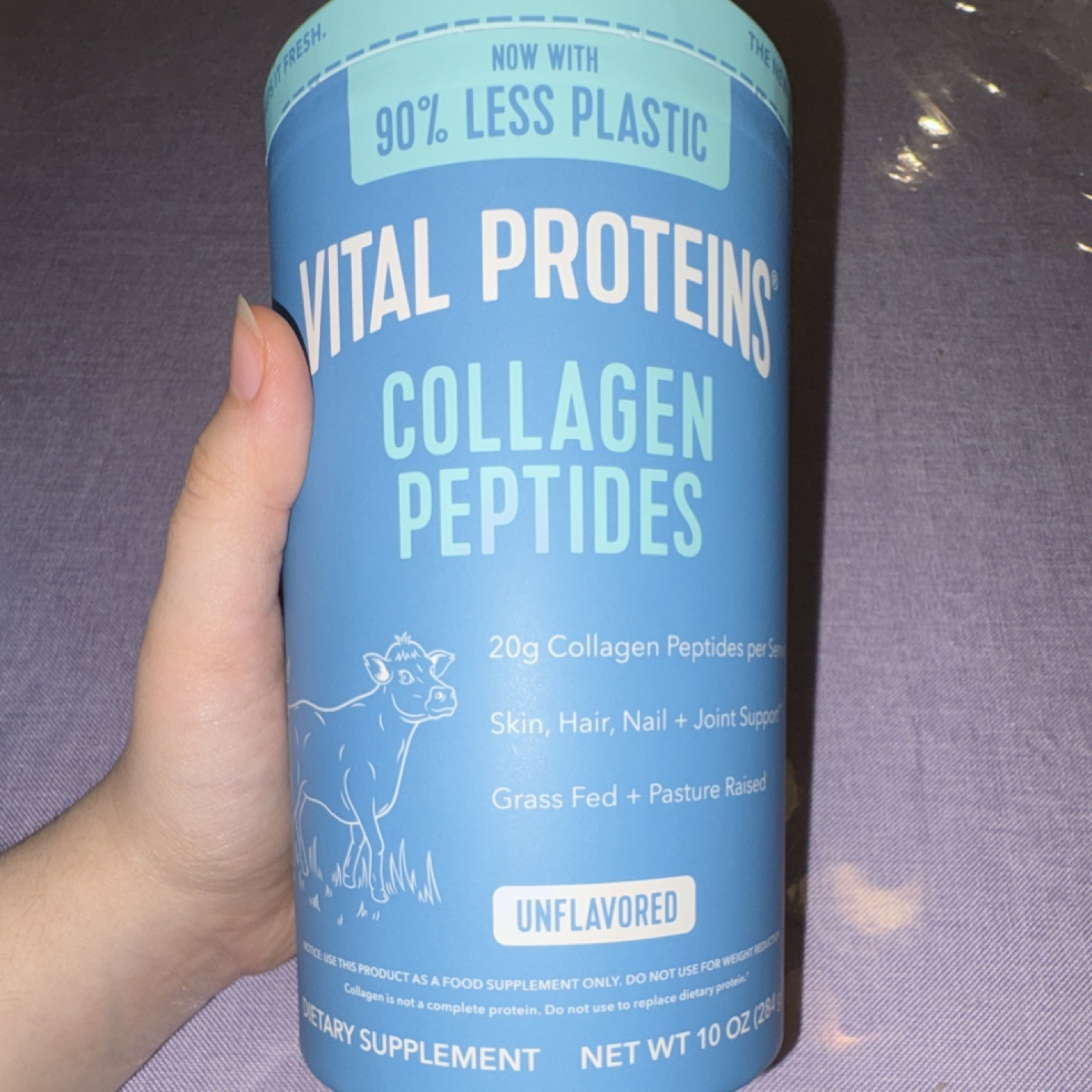 Vital Proteins Collagen Peptides Unflavored Powder Skin Hair Joint Support 10 oz