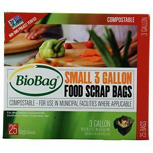 BioBag Small Food Scrap Bags 3 Gallon 25 count