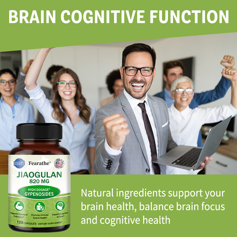 Jiaogulan 820mg – Gynostemma Pentaphyllum AMPK Activator, Caffeine-Free