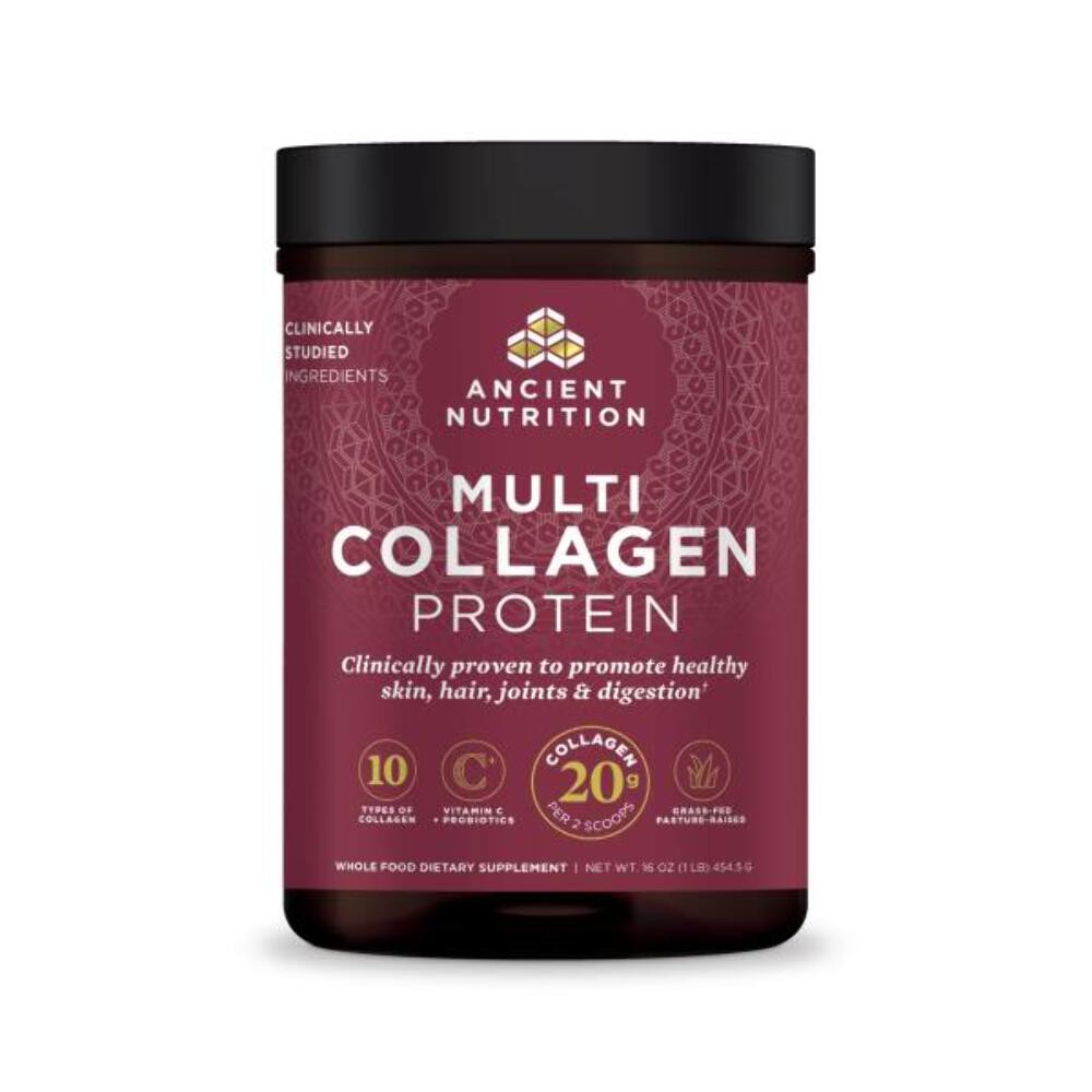 1/28 Ancient Nutrition Collagen Powder Protein with Probiotics, Unflavored Multi