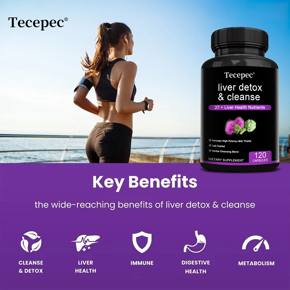 Liver Detox & Cleanse Formula 27 + Liver Health Nutrients with Milk Thistle