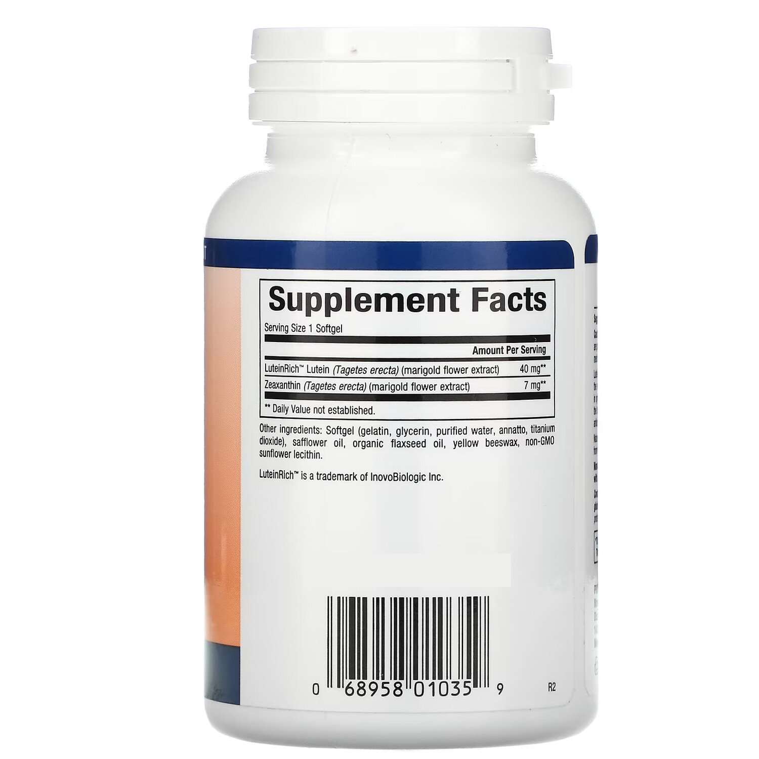 Natural Factors Lutein 40mg,Natural Antioxidant 2 Support Eye Health,60Softgels