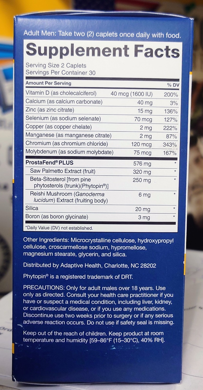 Super Beta Prostate Advanced + Saw Palmetto 60 Caplets Exp: 07/2028
