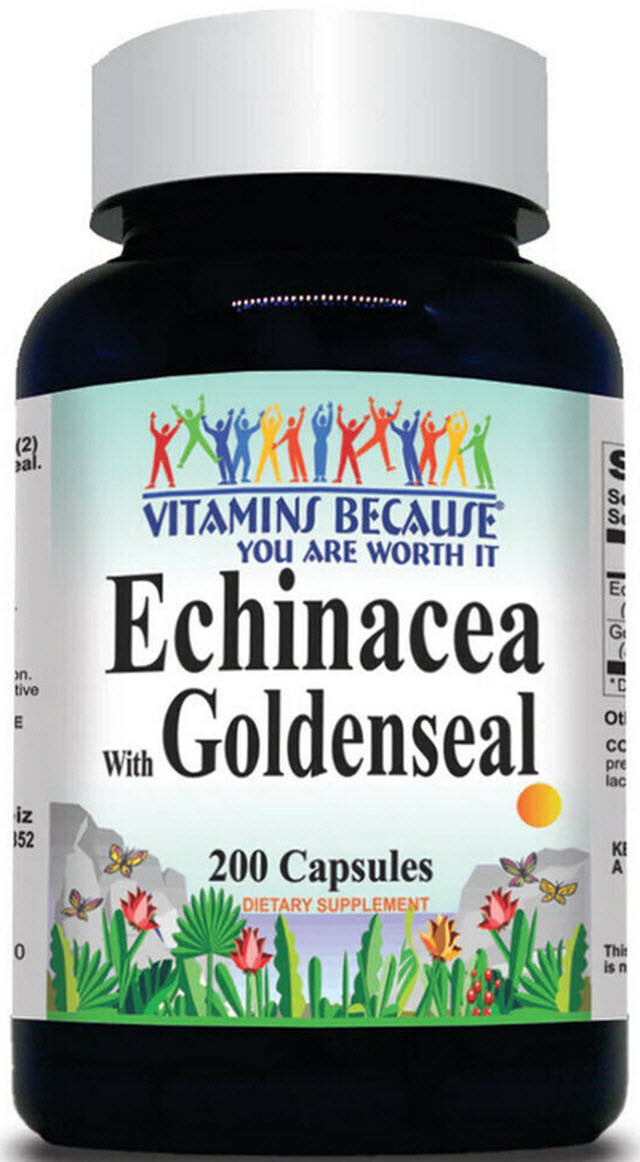 ECHINACEA with GOLDENSEAL COLD FLU INFLAMMATION SUPPORT 200 Capsule