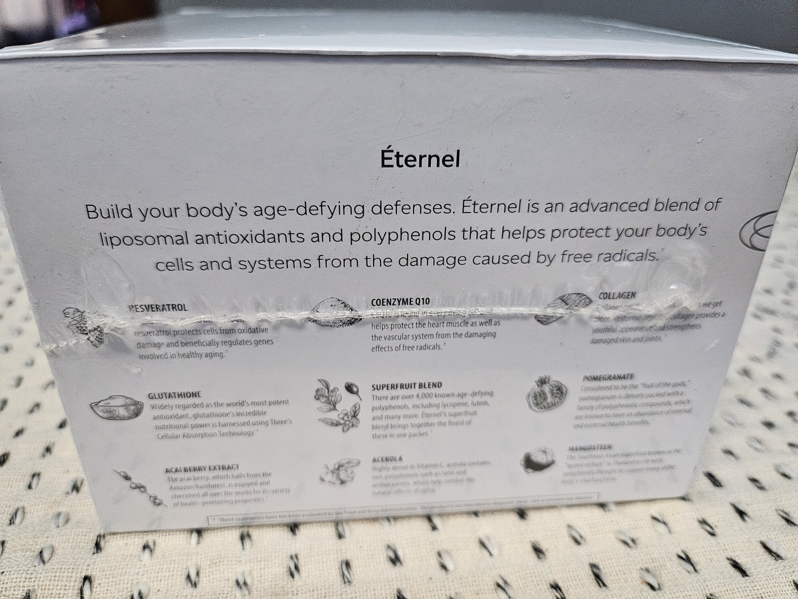 THREE Purifi Detox 30 Capsules + Éternel + Vitalité Supplement Set Non-GMO