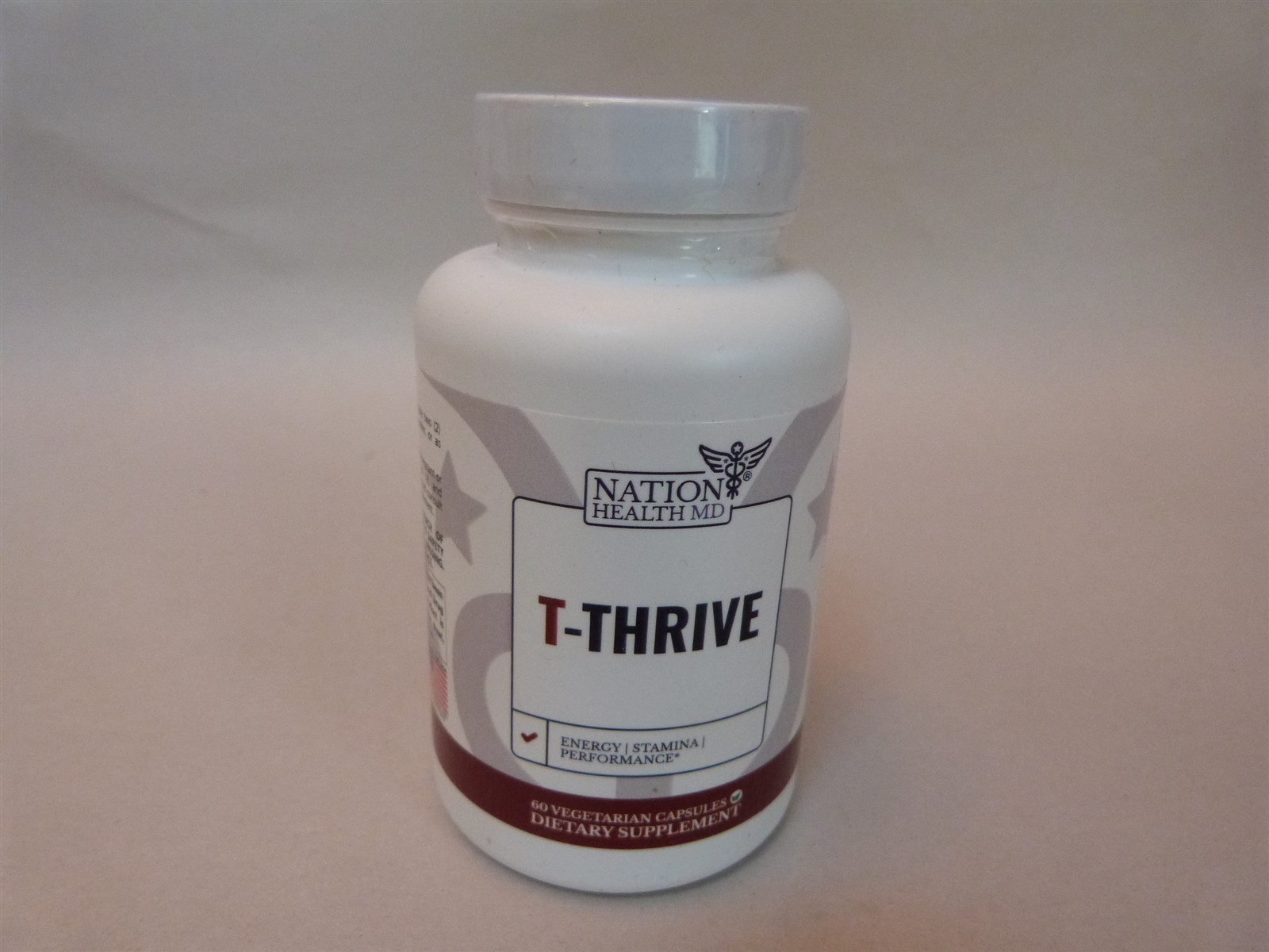 Nation Health MD T-Thrive Energy Stamina Performance 60 Capsules 11/2026