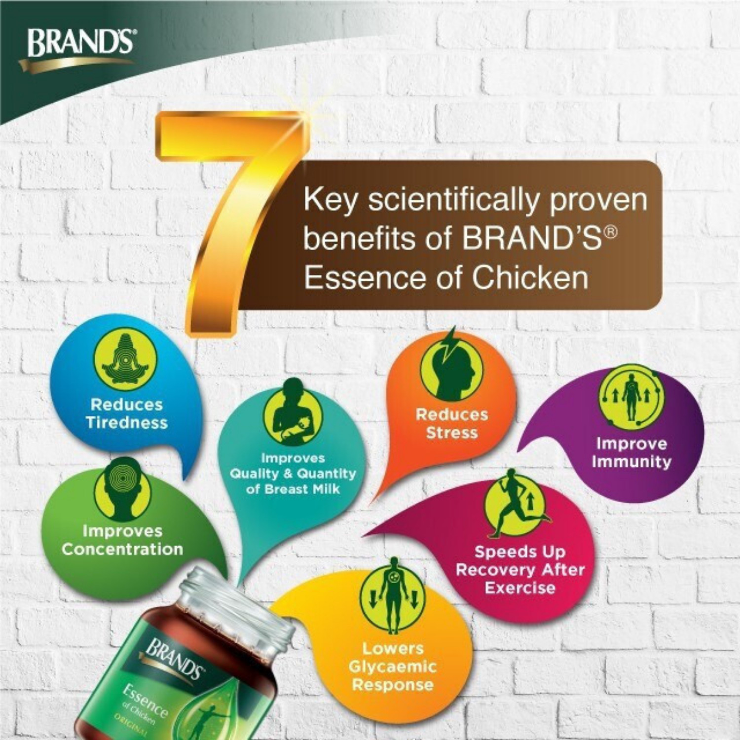 BRAND’S Essence of Chicken Original 70g x 30 Bottles FREE SHIPPING DHL EXPRESS
