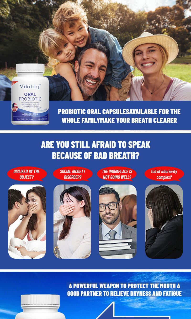 ORAL PROBIOTIC FORFRESH SUPPORTS BREATH&ORAL HEALTH 1 BILLION CFUS LACTOBACILUS