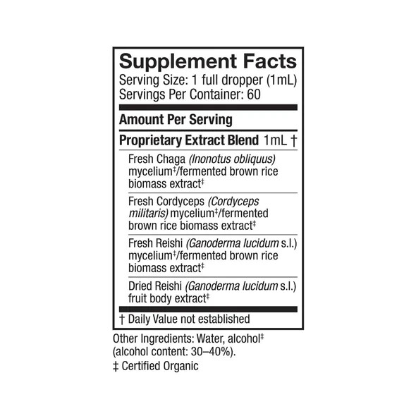 Fungi Perfecti Host Defense Breathe Extract 2 Oz Organic Immune Support