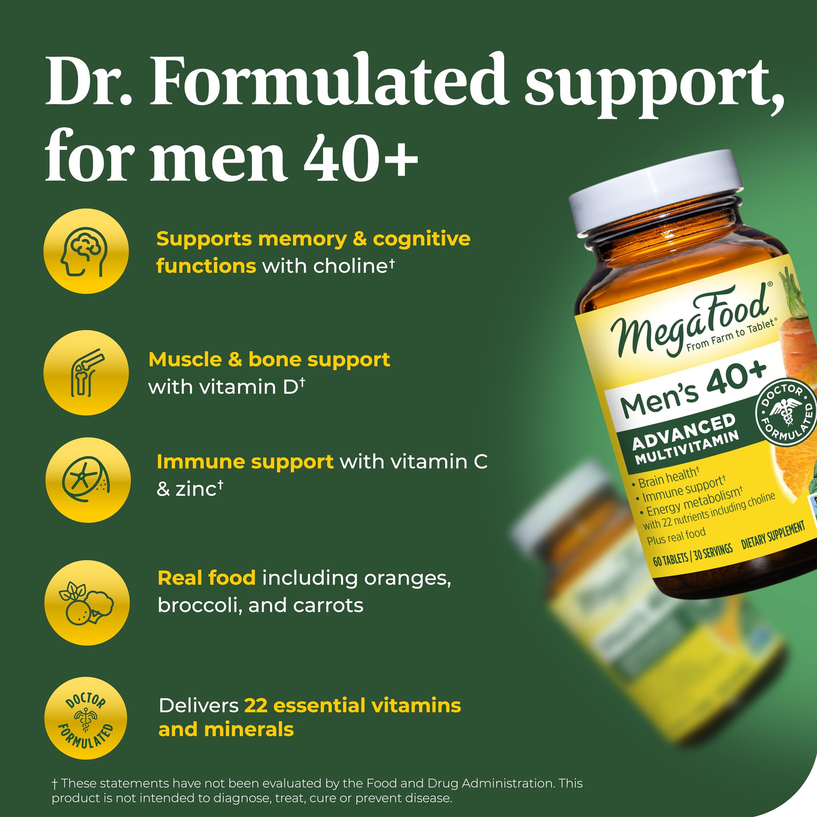 Mens 40+ Advanced Multivitamin 60 Tablet