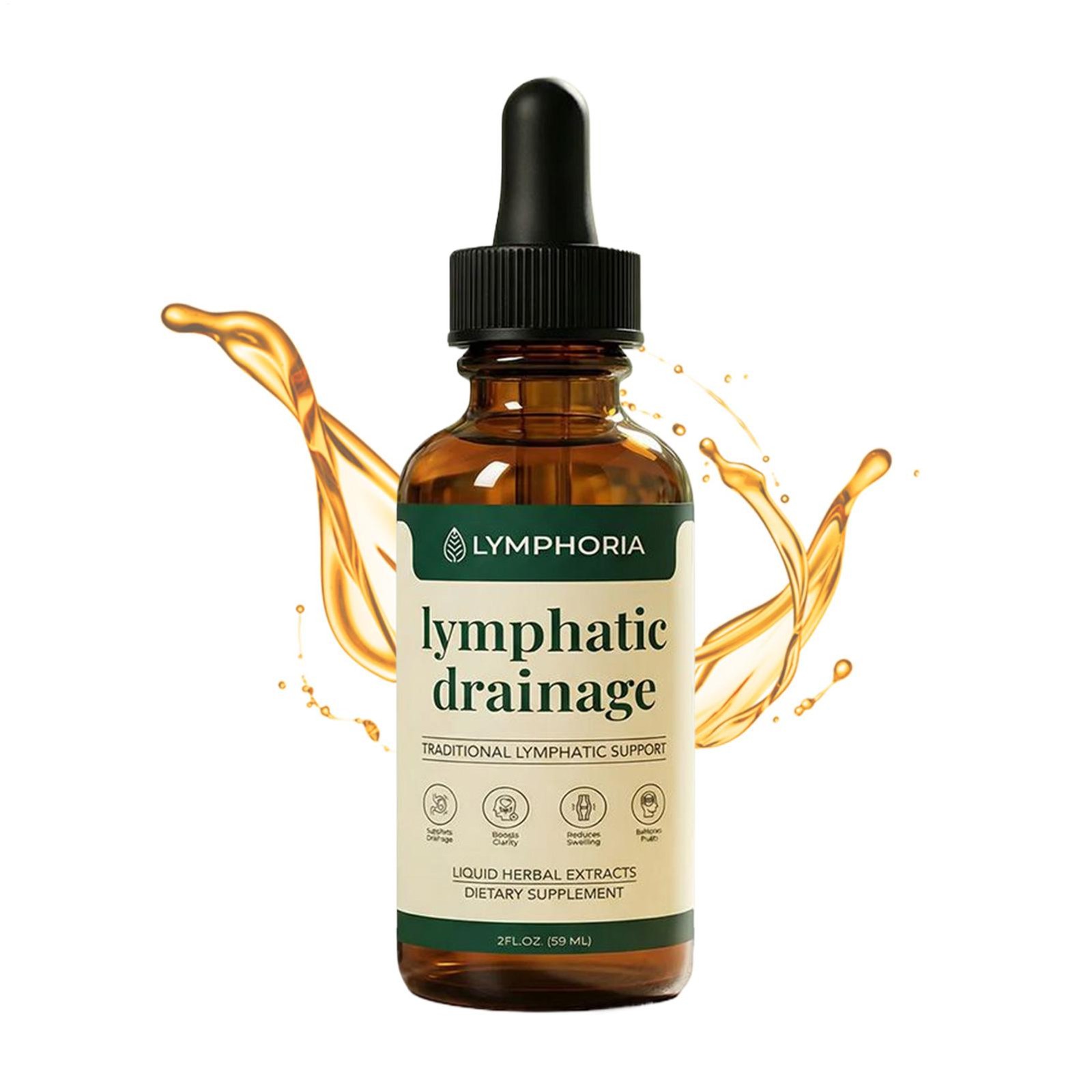 Bloat Relief & Immune Support-HOT, Lymphoria – Lymphatic Drainage 59ml – Detox
