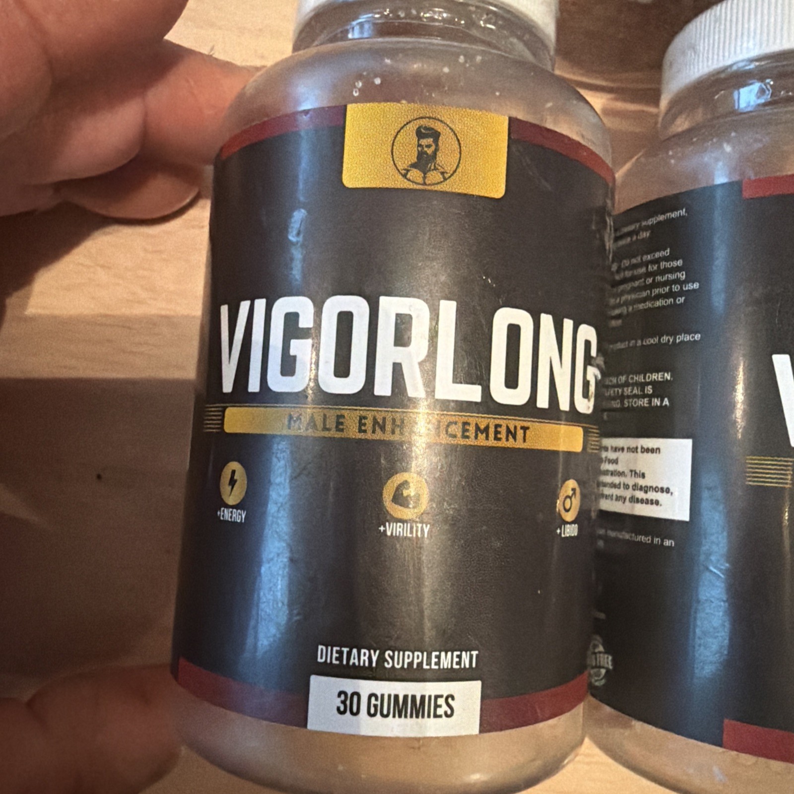 3 X VigorLong Vigor Long Male Dietary Supplement 30 Gummies 1/2027