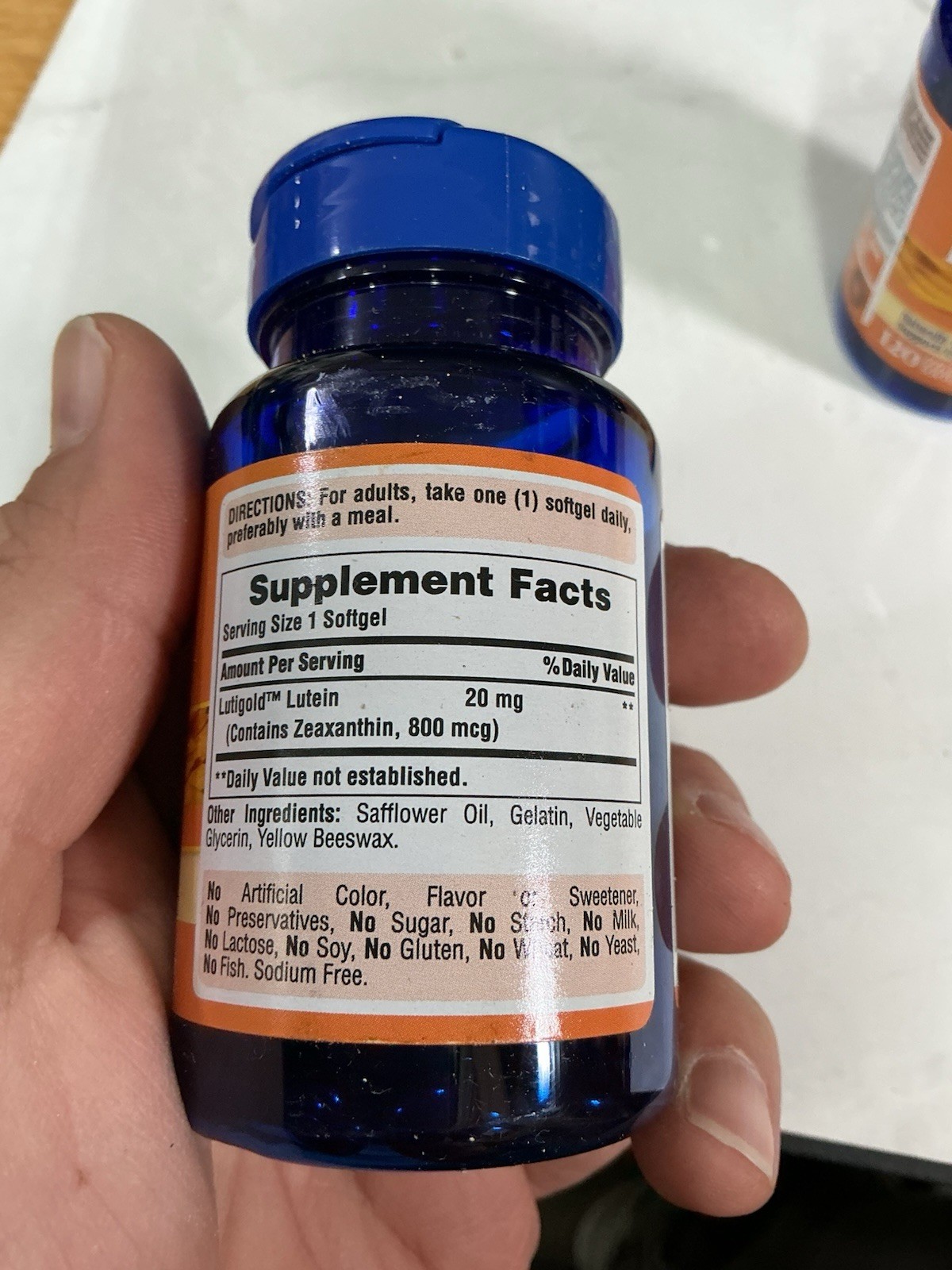 Puritan’s Pride Premium Lutigold Lutein Carotenoid 20mg 1 Count (Pack of 240)