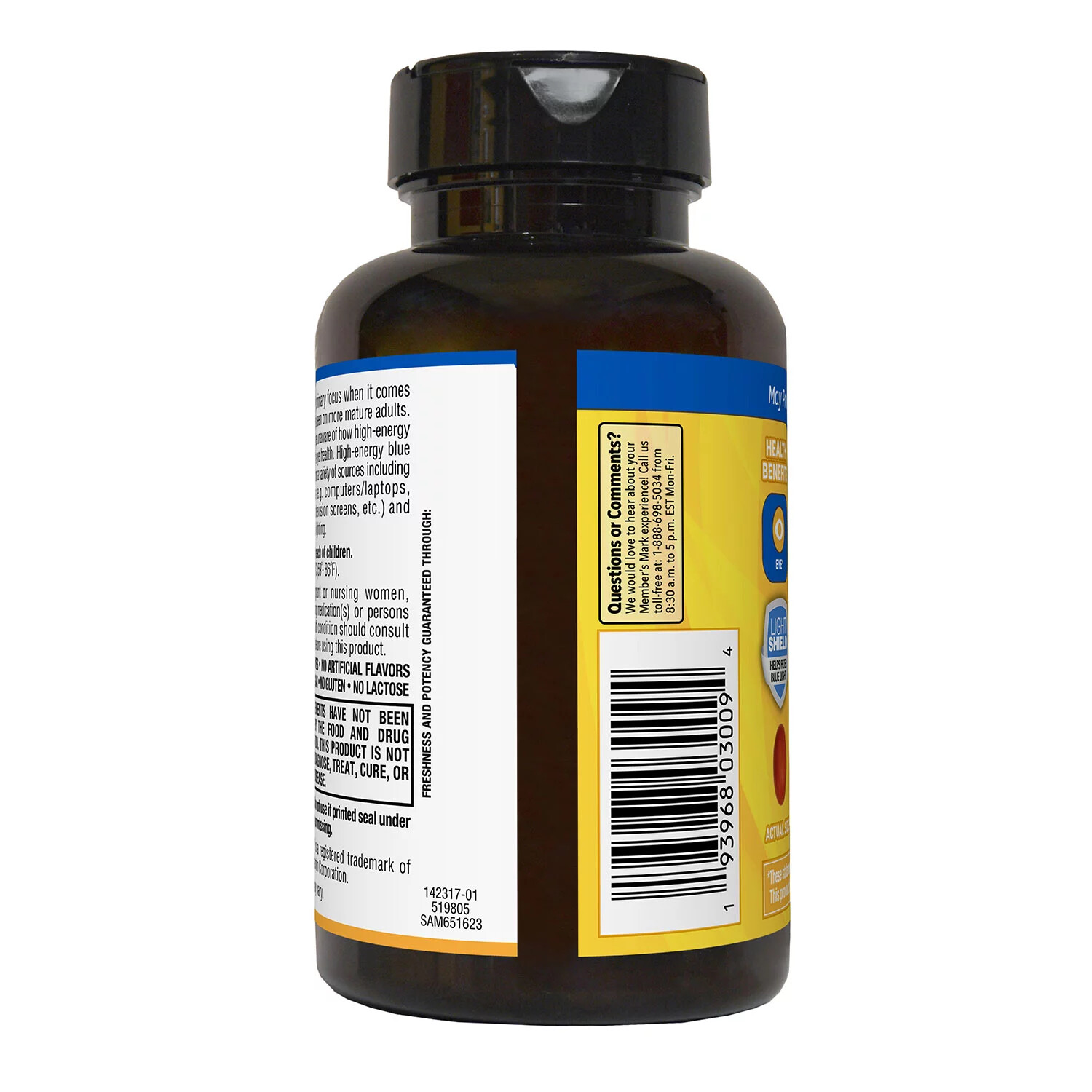 Member’s Mark Lutein 25mg Zeaxanthin 5mg (150 ct.)
