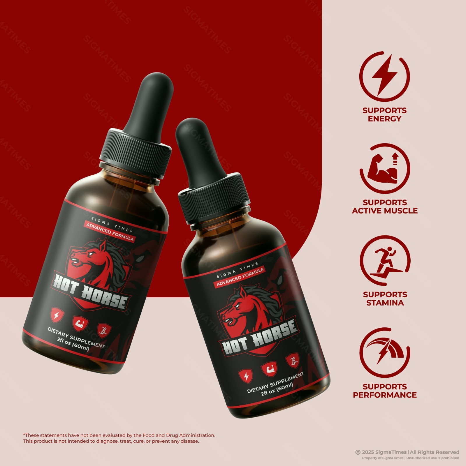 Hot Horse Drops, HotHorse Liquid Formula for Men, For Male Health (30servs.)