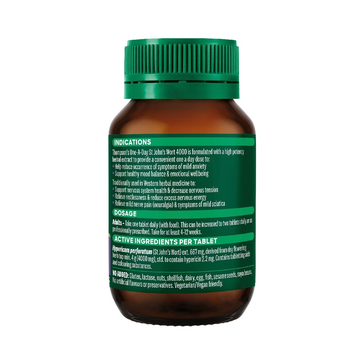 THOMPSON’S St John’s Wort 4000 One-A-Day 60 Capsules