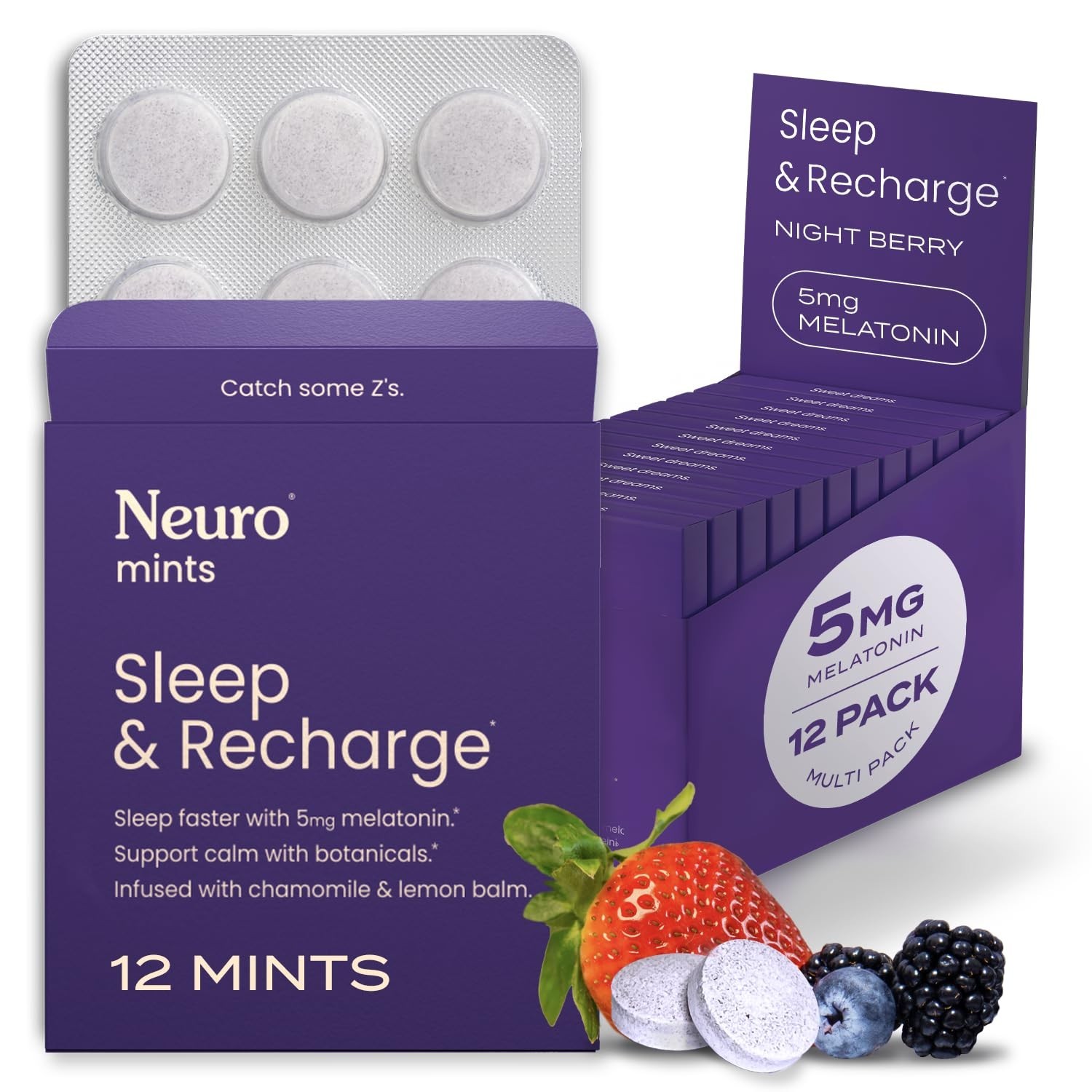 Neuro Mints Gum Sleep & Recharge 2pk (24 Pieces)
