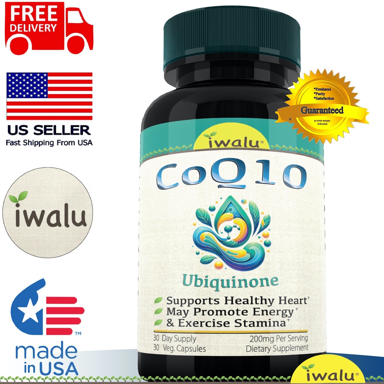 Best Coq10 1000 Mg IWALU (Official) *FAST FREE SHIPPING Same Day