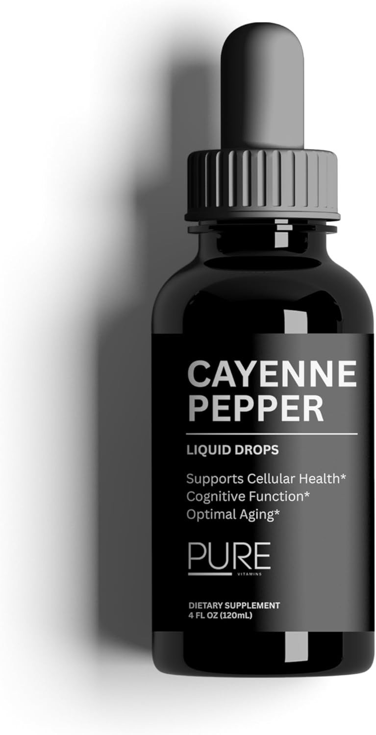 Organic Cayenne Pepper Extract w/ Hawthorn, Beet Root extract, Turmeric 4 fl oz.