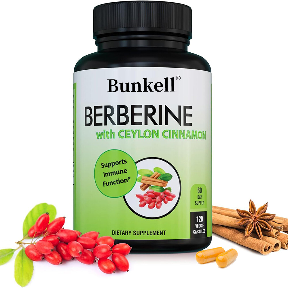 Berberine HCL 1200mg with Organic Ceylon Cinnamon – Supports Immune Function