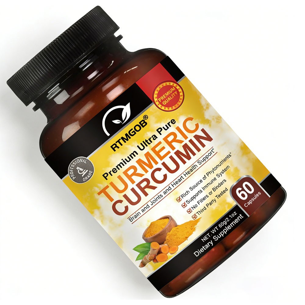 Turmeric Curcumin Suitable ForMen’s & Women’s 2600mg Featuring Ginger & Black Pe