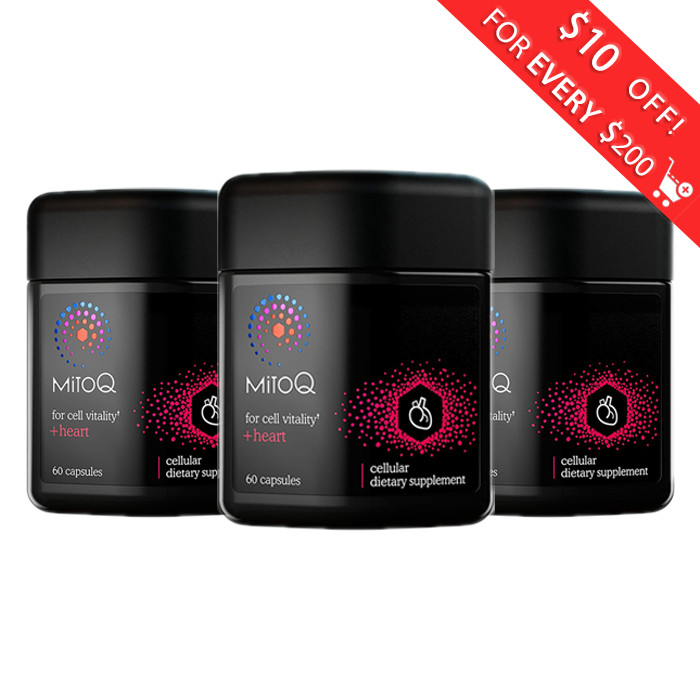 3 Packs MitoQ Heart Cardiovascular Support CoQ10 180 Capsules Ship from NZ