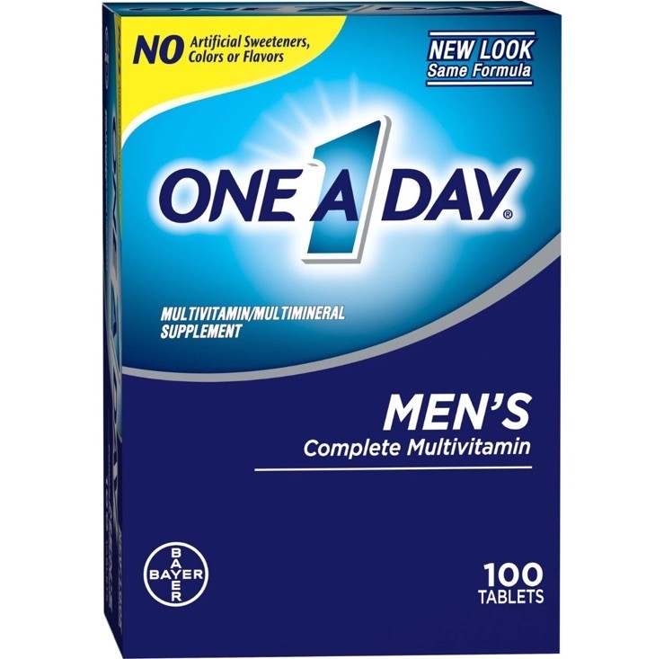 One A Day Men’s Multivitamin Heart Health Energy Supplement 100 Tablets
