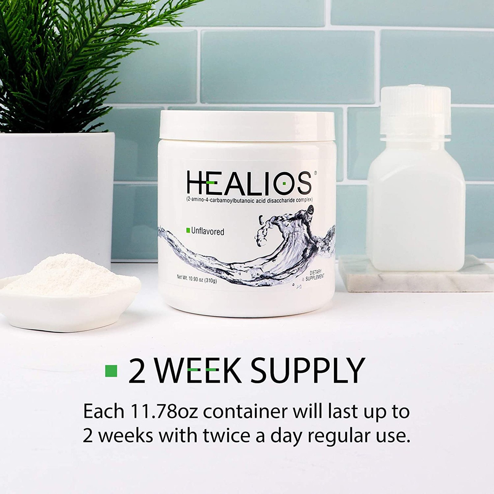 Healios Oral Health Supplement Powder for Mouth Sores & Mucositis – Unflavored