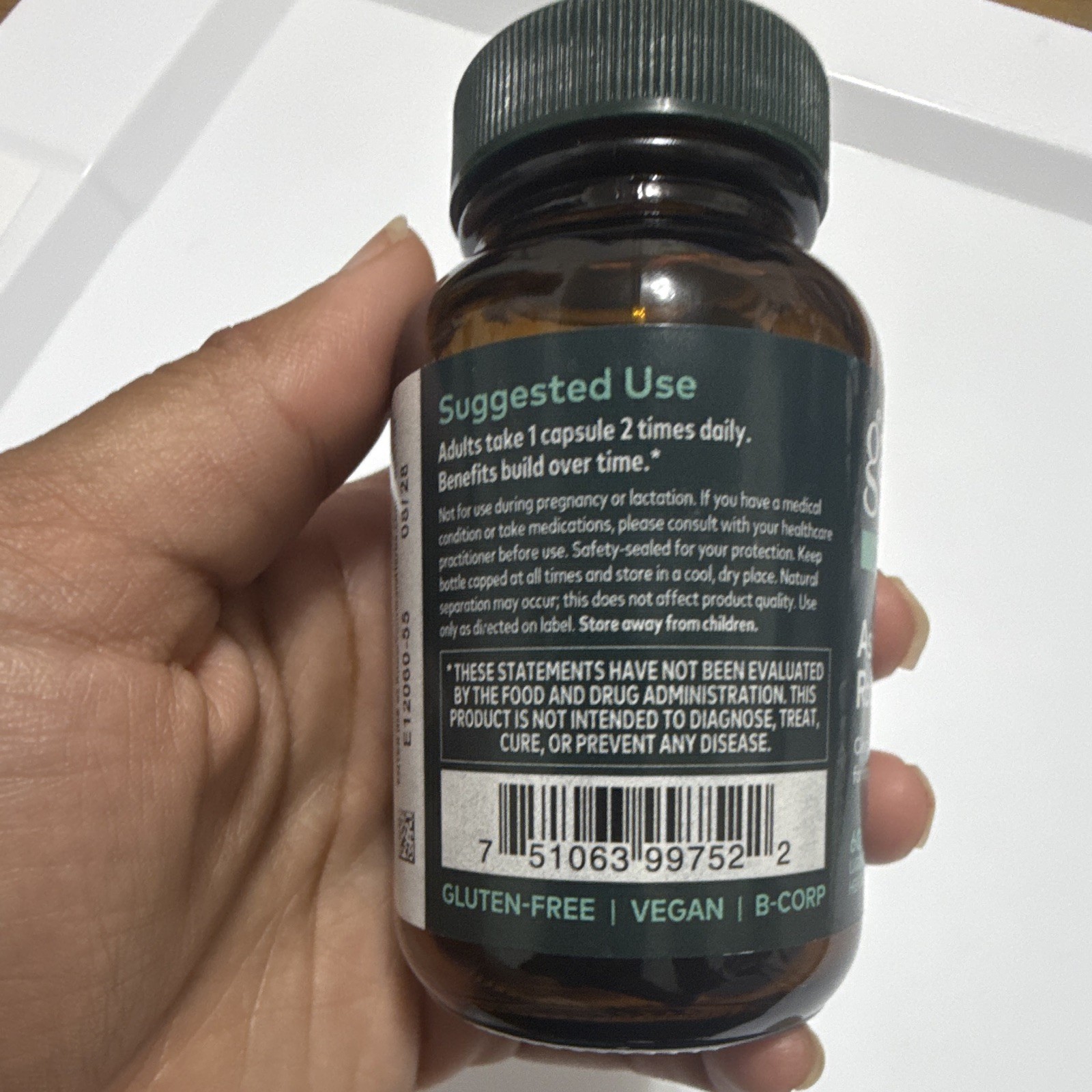 Gaia Herbs Ashwagandha Root Stress Support 60 Liquid Phyto-Caps New Sealed