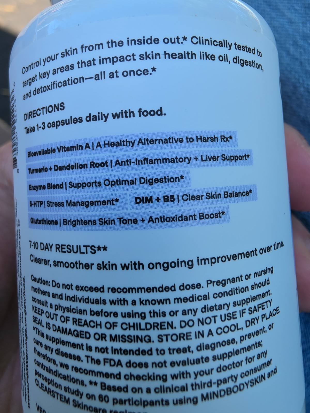 CLEARSTEM MINDBODYSKIN Dietary Supplement Capsules 90 Ct Exp 06/27