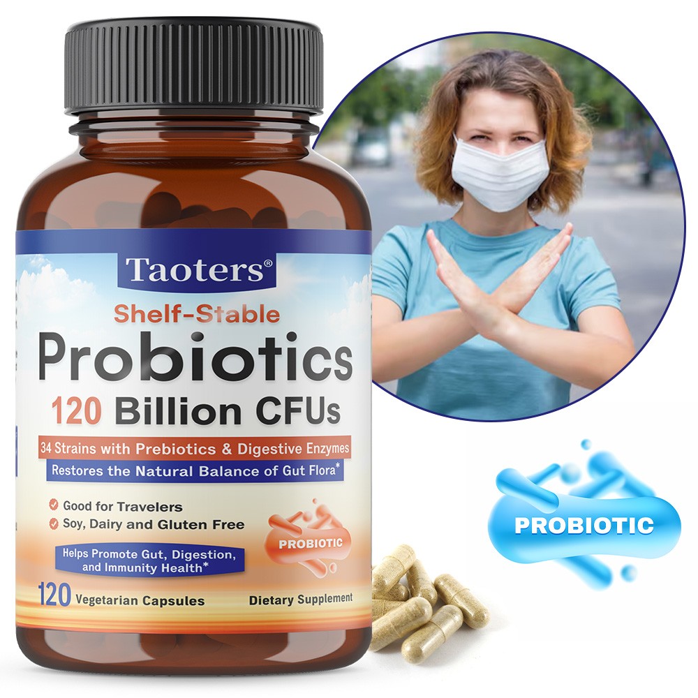 Probiotics 120 Billion CFUs 120 Capsules Digestive Health Balance Gut Flora